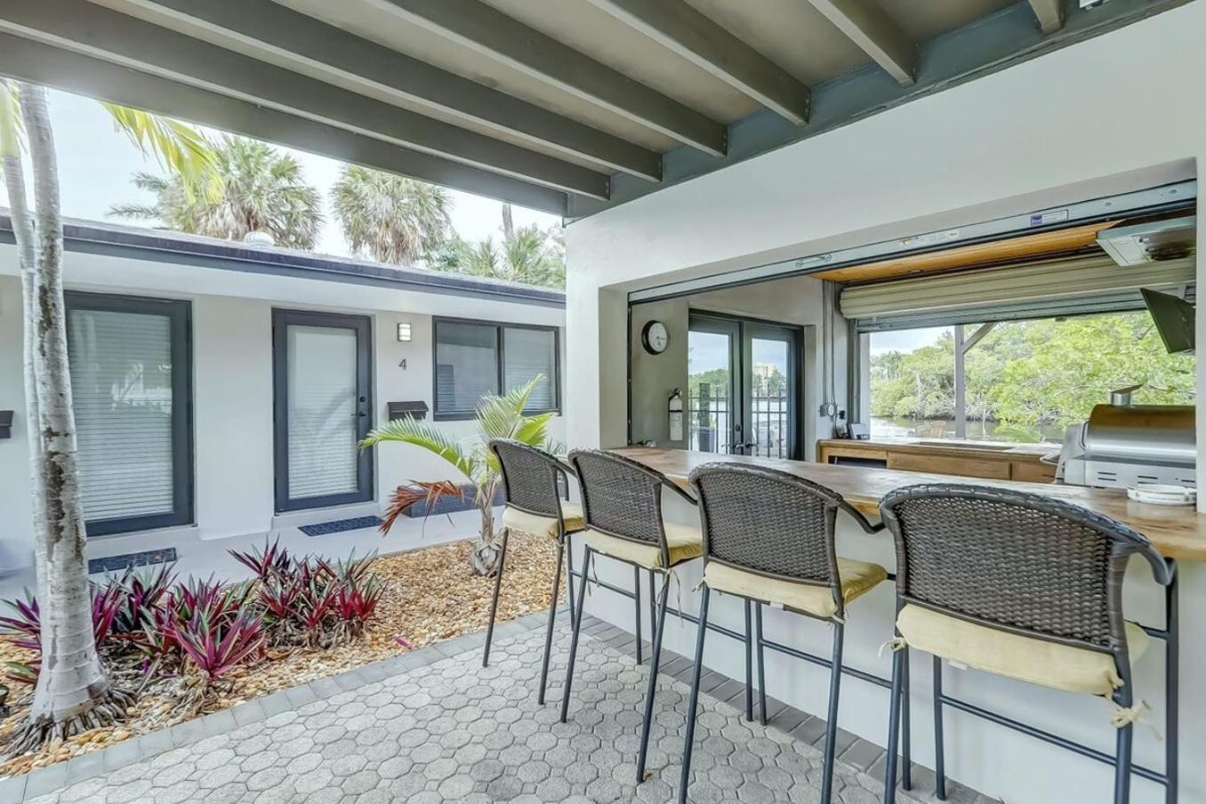 Waterfront Apartment Private Patio Pool Fort Lauderdale Extérieur photo
